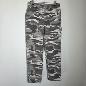 J. Crew Straight Leg Crop Jeans in Camouflage Print